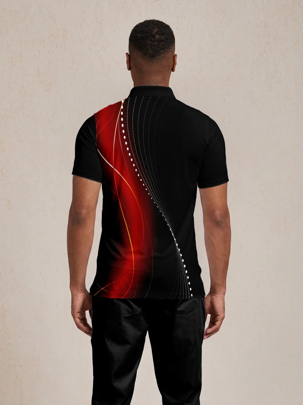 Air Brush Men's Ribbed Collar Polo Top UPF50+