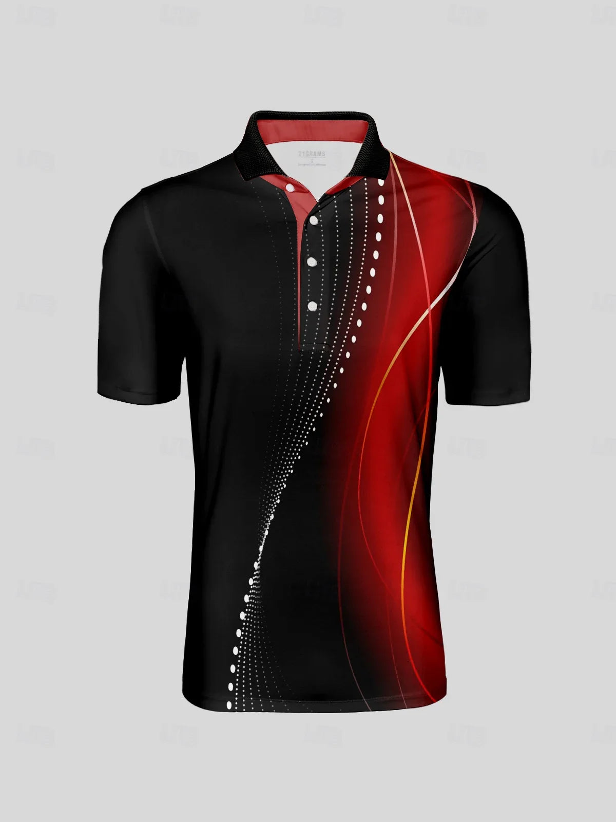 Air Brush Men's Ribbed Collar Polo Top UPF50+