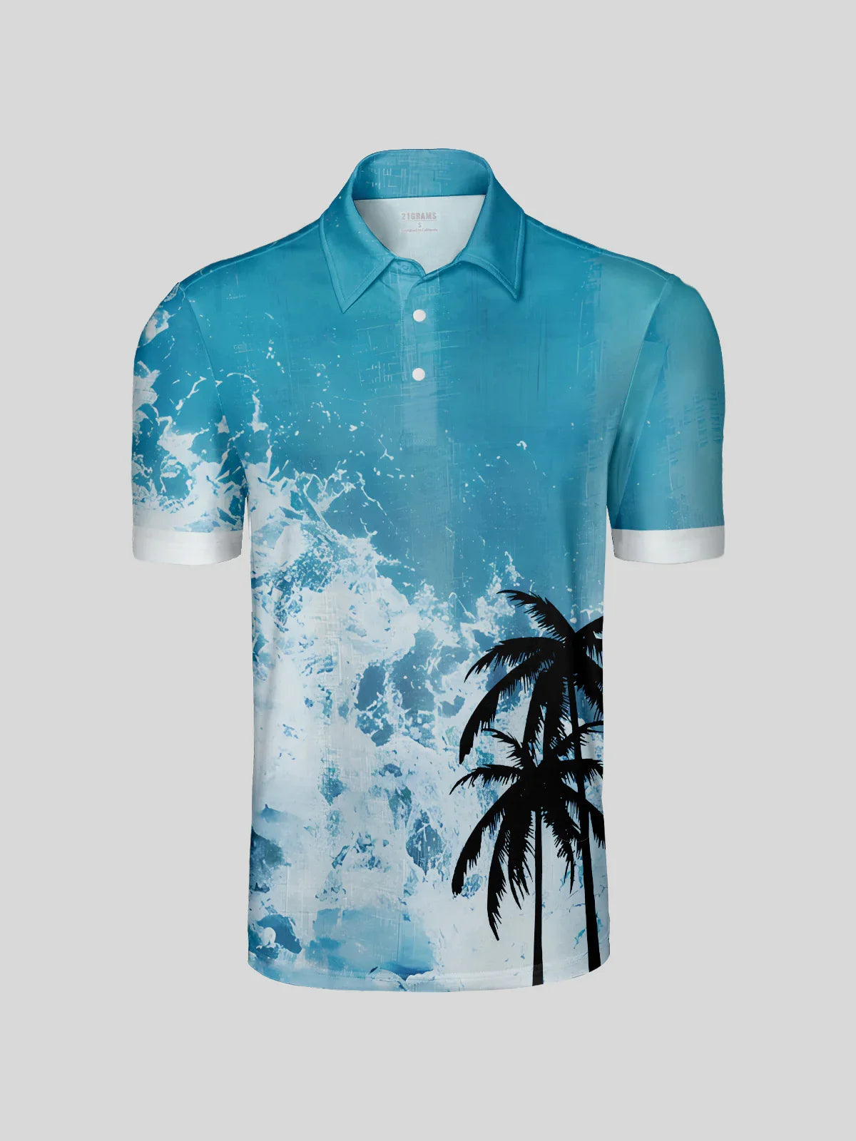 Hyped-up Tropical Men's Polo Top UPF50+