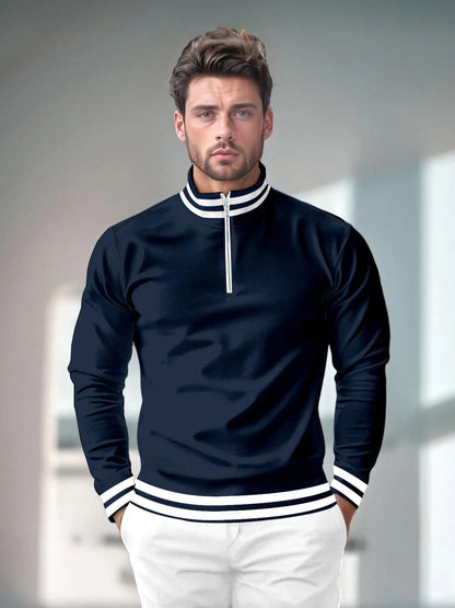 Navycore Men's Golf Shirt Quarterzip UPF50+