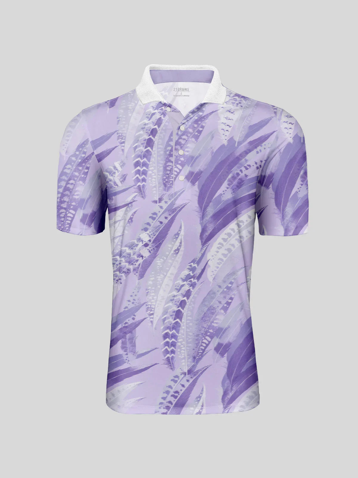 Wildlife Party Men's Ribbed Collar Polo Top UPF50+