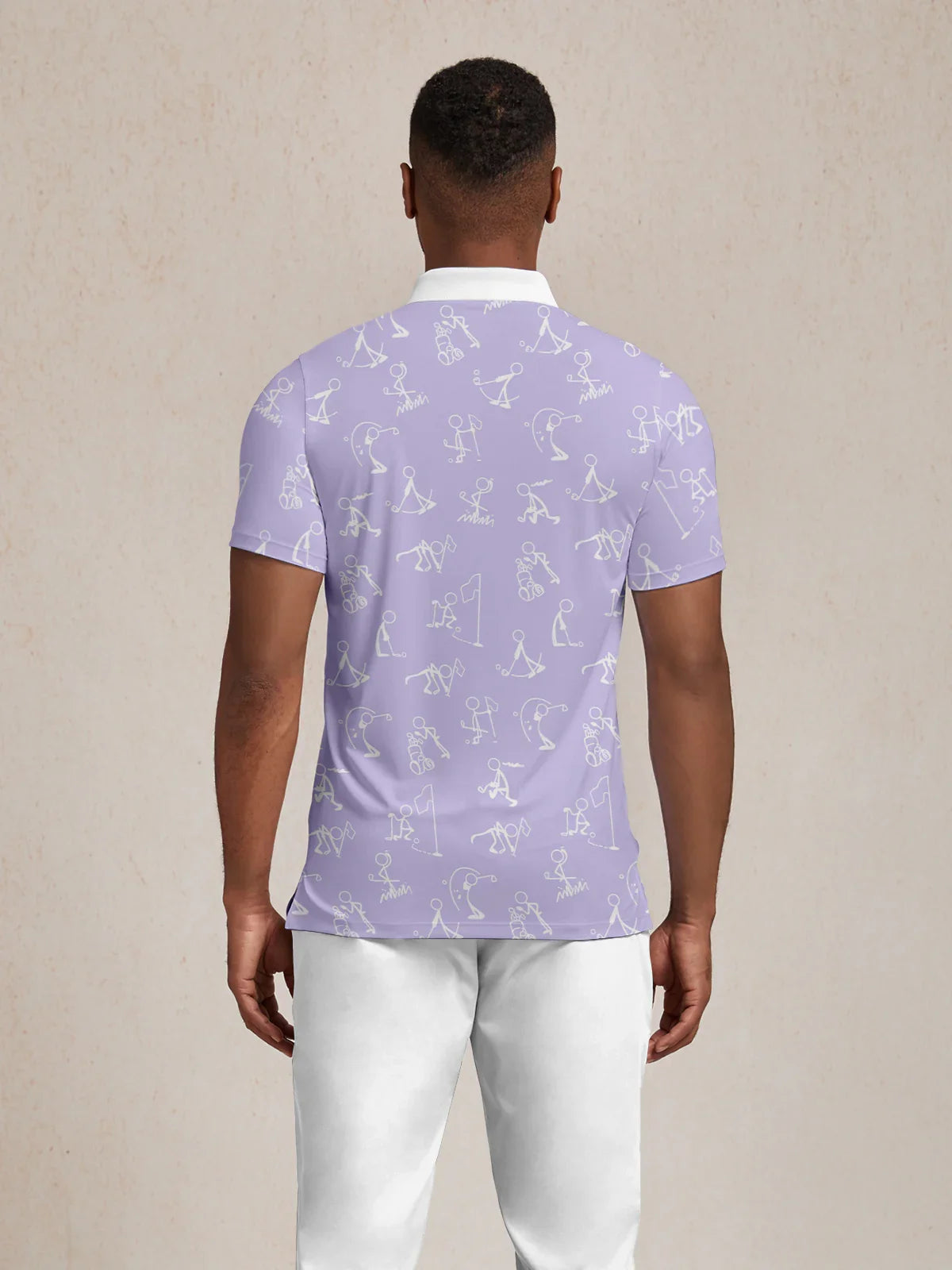 Hyper-prep Men's Ribbed Collar Polo Top UPF50+
