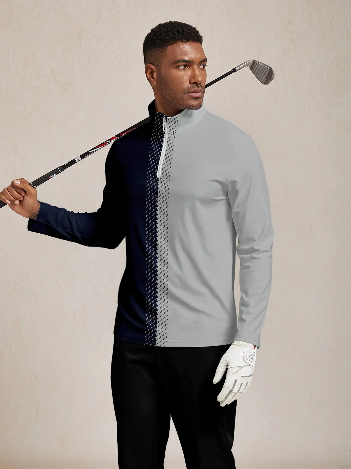 Not So Classic Men's Golf Shirt Quarterzip UPF50+