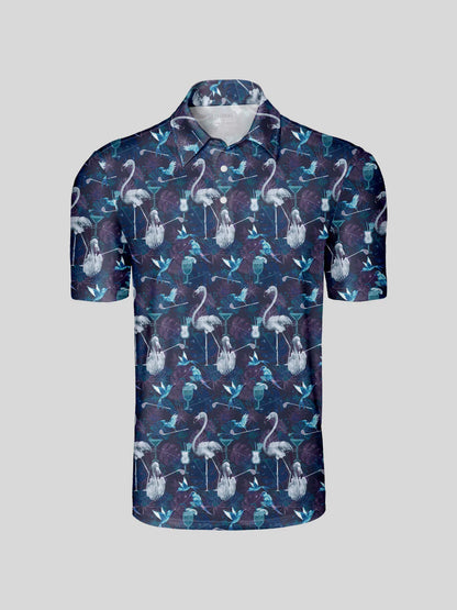 Wildlife Party Men's Polo Top UPF50+