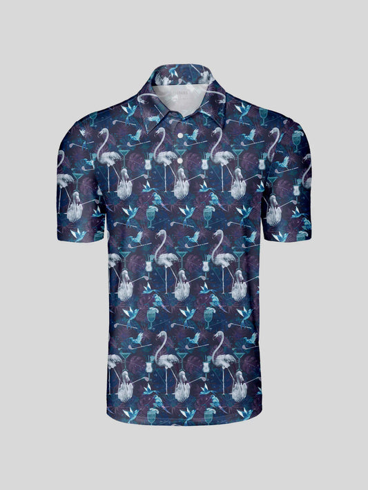 Wildlife Party Men's Polo Top UPF50+