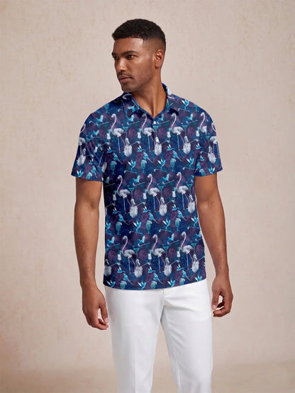Wildlife Party Men's Polo Top UPF50+