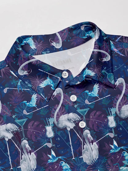 Wildlife Party Men's Polo Top UPF50+
