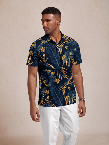 Botanical Energy Men's Polo Top UPF50+
