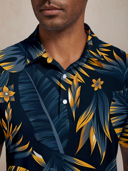 Botanical Energy Men's Polo Top UPF50+