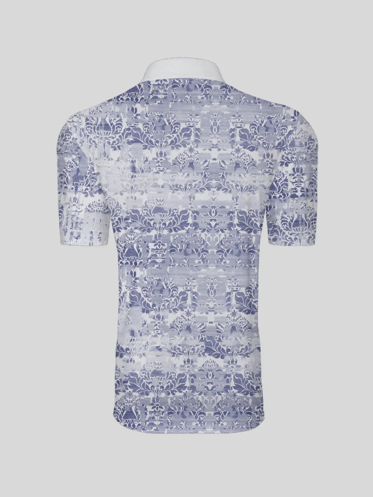 Hyped-up Tropical Men's Ribbed Collar Polo Top UPF50+