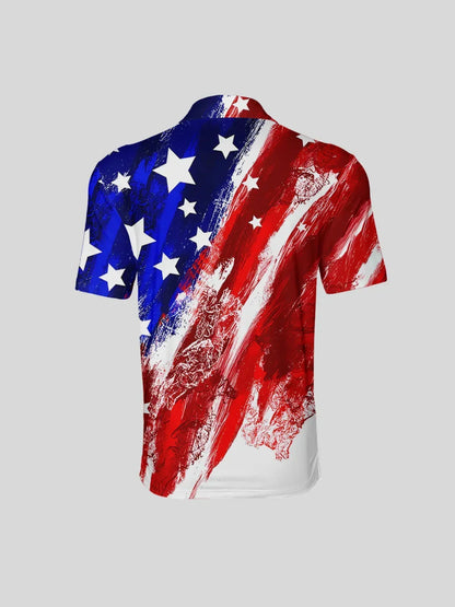 Hyper-prep USA 1776 Men's Polo Top UPF50+