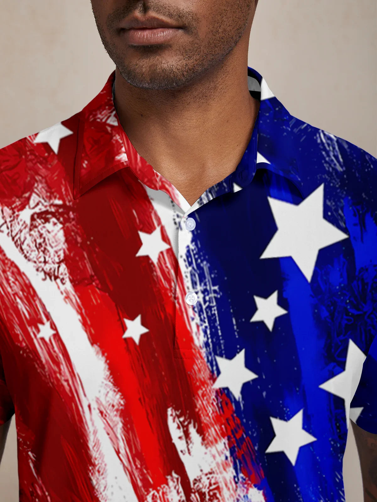 Hyper-prep USA 1776 Men's Polo Top UPF50+