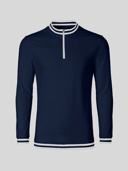 Navycore Men's Golf Shirt Quarterzip UPF50+