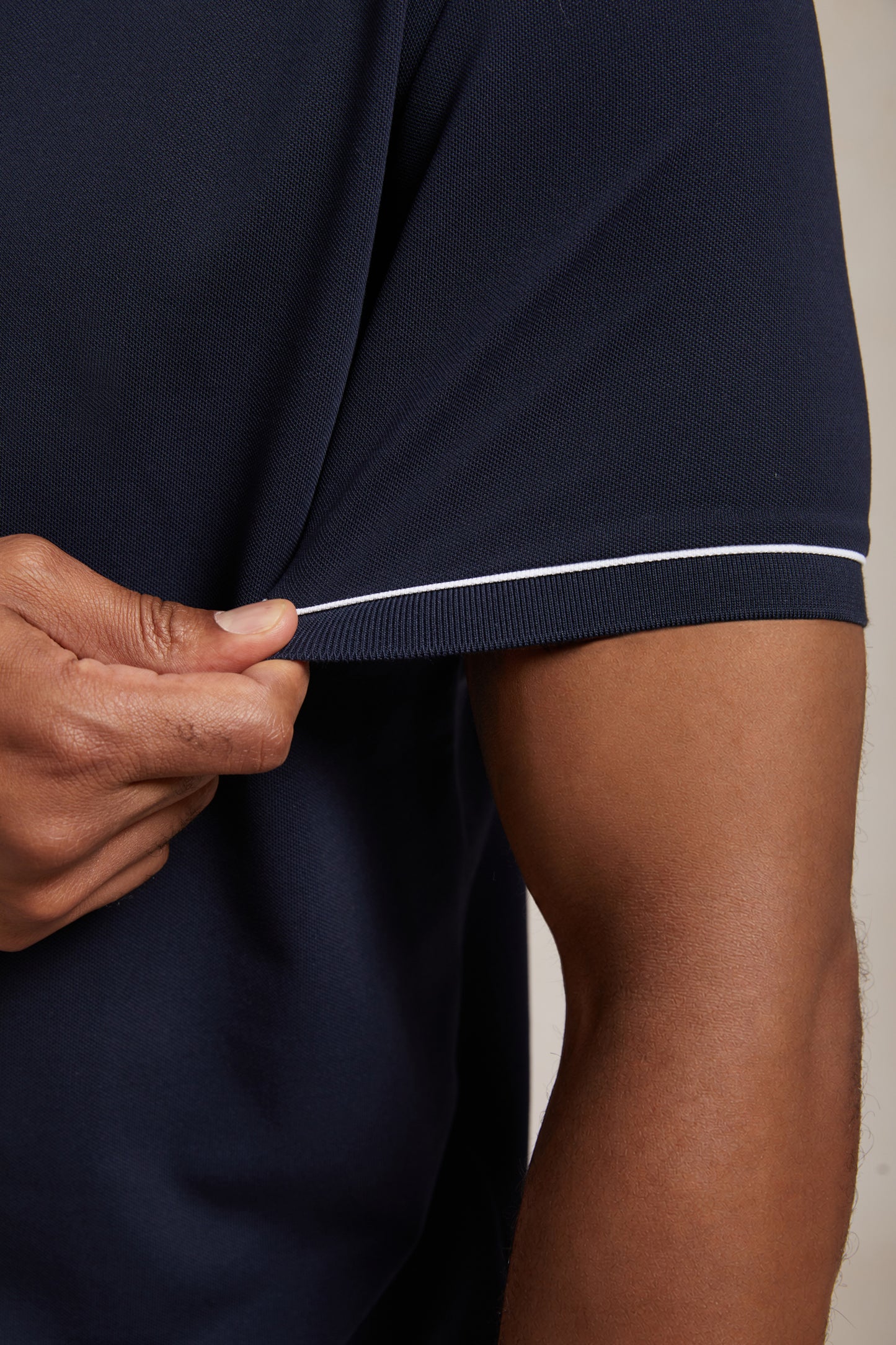 NaturalComfy Men's Contrasting Trimmings Polo