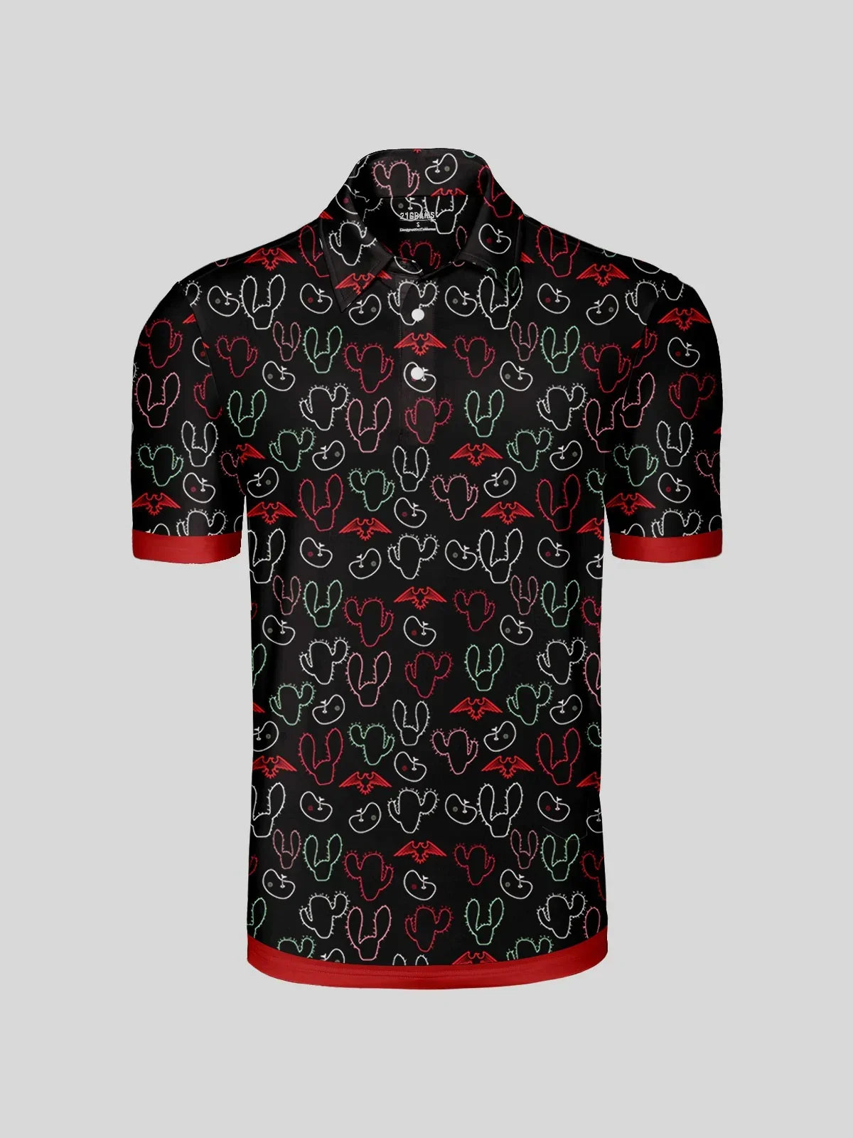 Hyped-up Tropical Men's Polo Top UPF50+