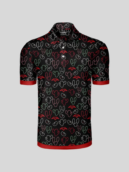 Hyped-up Tropical Men's Polo Top UPF50+