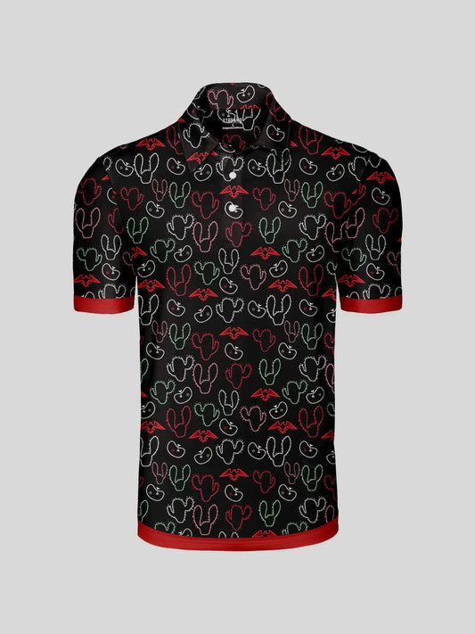 Hyped-up Tropical Men's Polo Top UPF50+