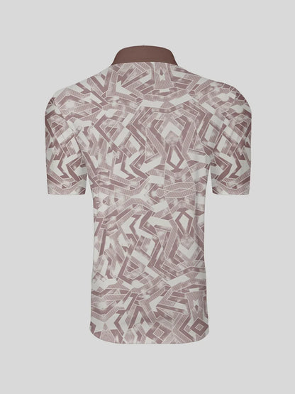 Air Brush Men's Ribbed Collar Polo Top UPF50+