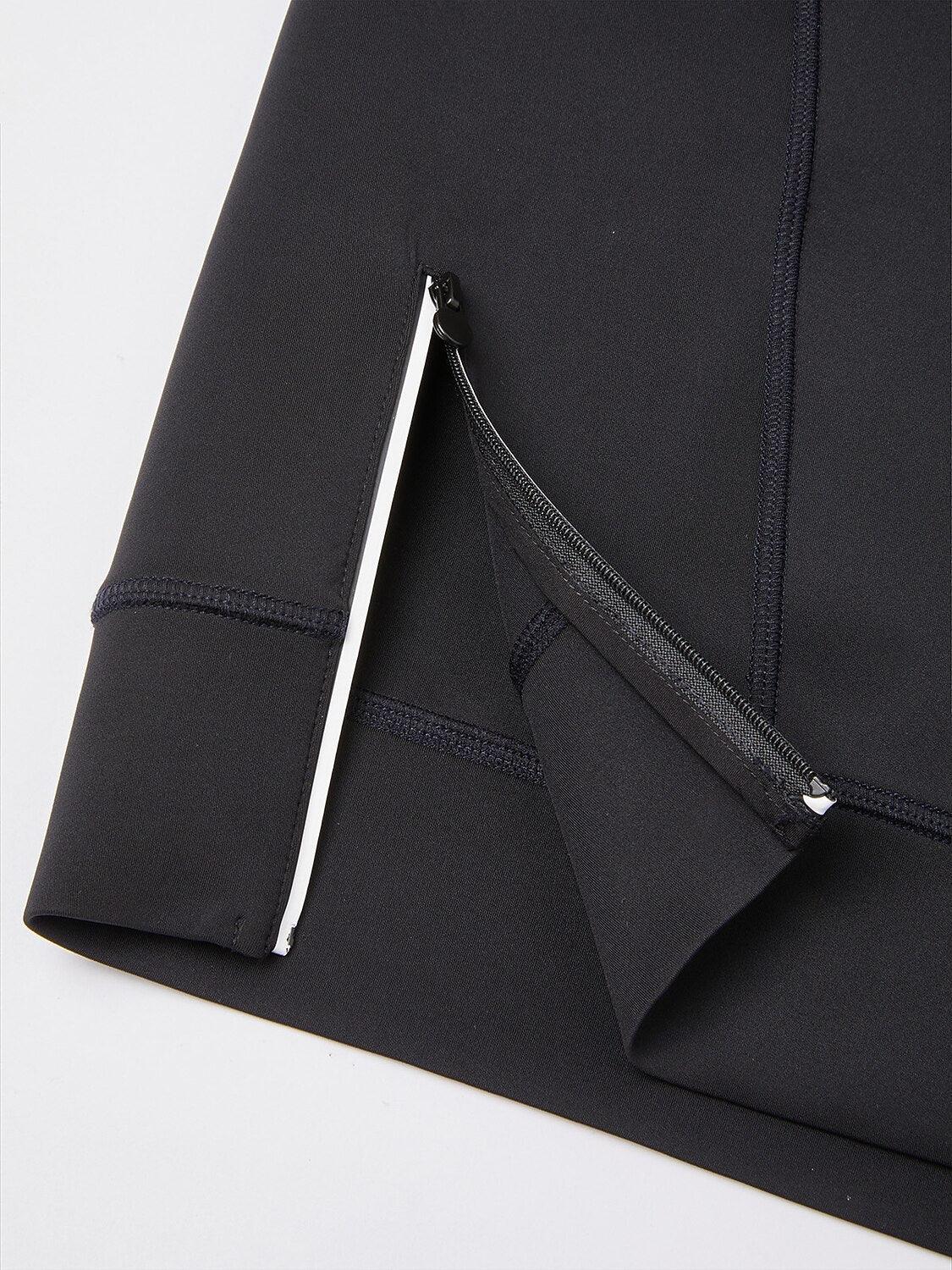 Basic Men's Irregular Zip Collar Long Sleeve Sweatshirt