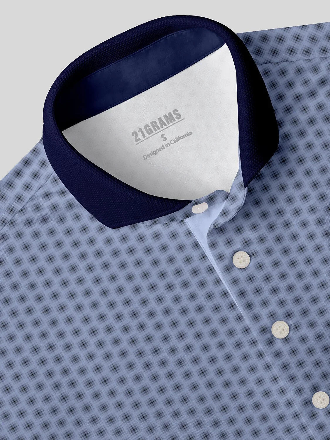 Playful Nautical Men's Ribbed Collar Polo Top UPF50+
