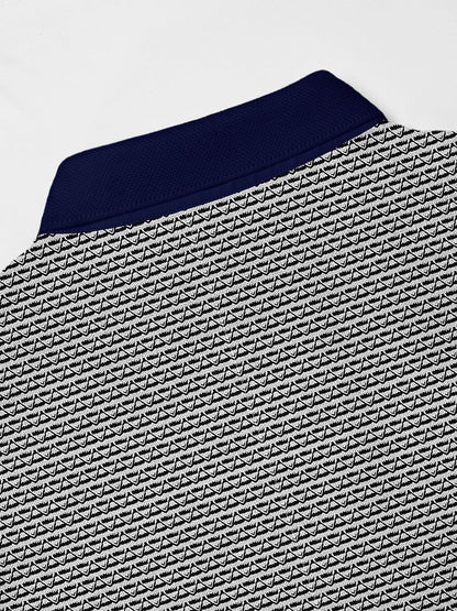 Not So Classic Men's Ribbed Collar Polo Top UPF50+