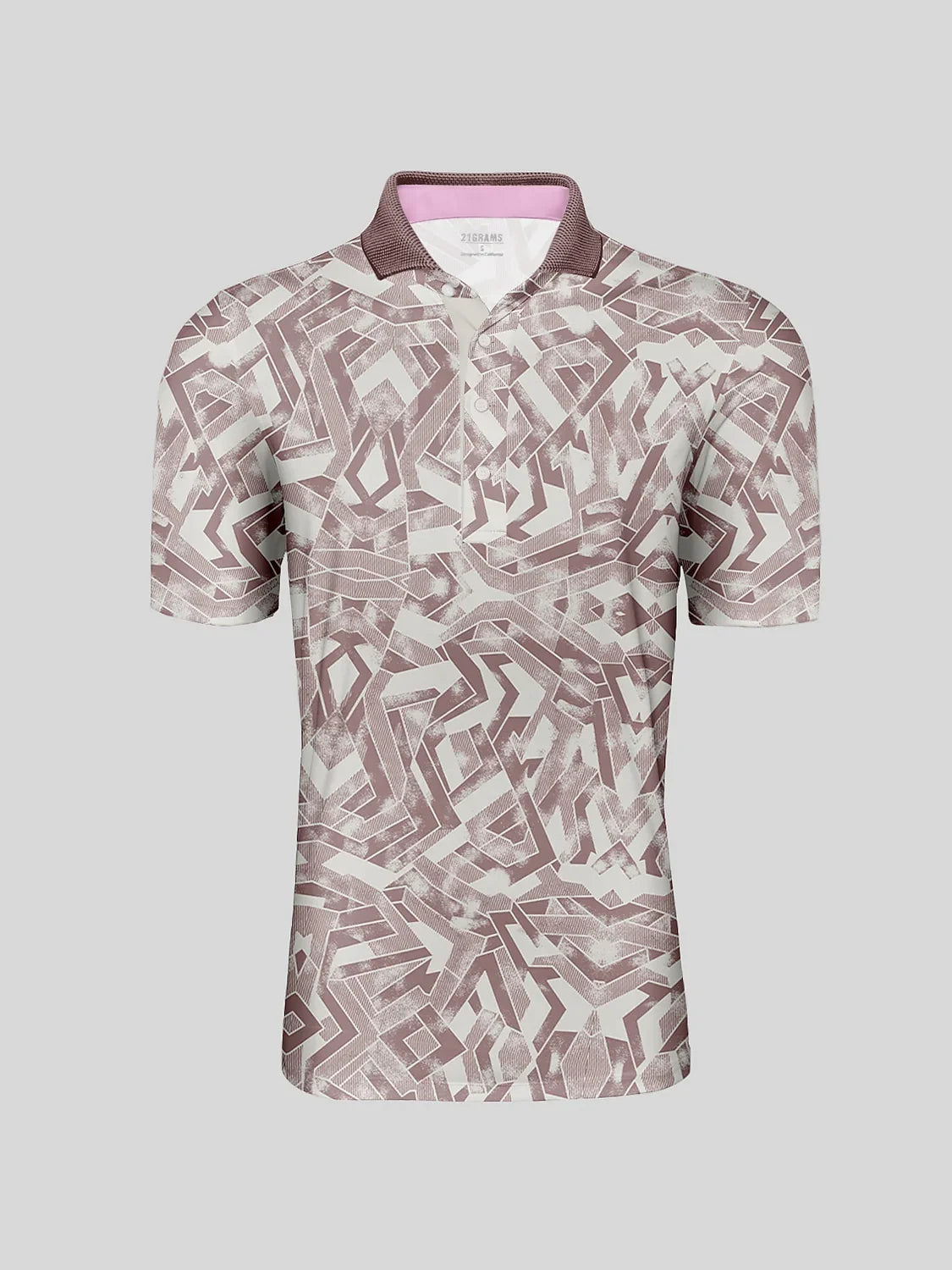 Air Brush Men's Ribbed Collar Polo Top UPF50+