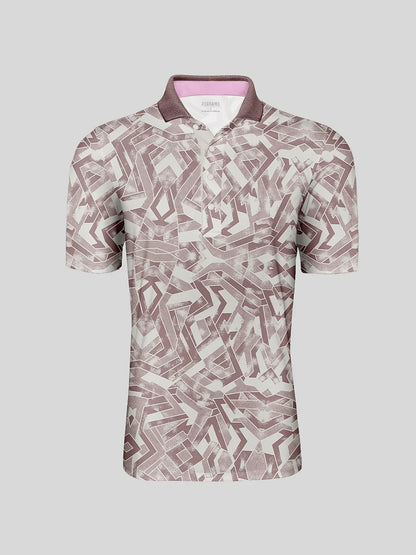 Air Brush Men's Ribbed Collar Polo Top UPF50+