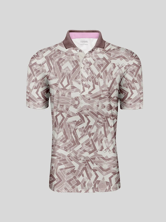 Air Brush Men's Ribbed Collar Polo Top UPF50+