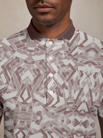 Air Brush Men's Ribbed Collar Polo Top UPF50+