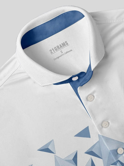 Hyper-prep Men's Ribbed Collar Polo Top UPF50+