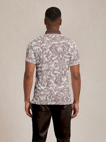 Air Brush Men's Ribbed Collar Polo Top UPF50+