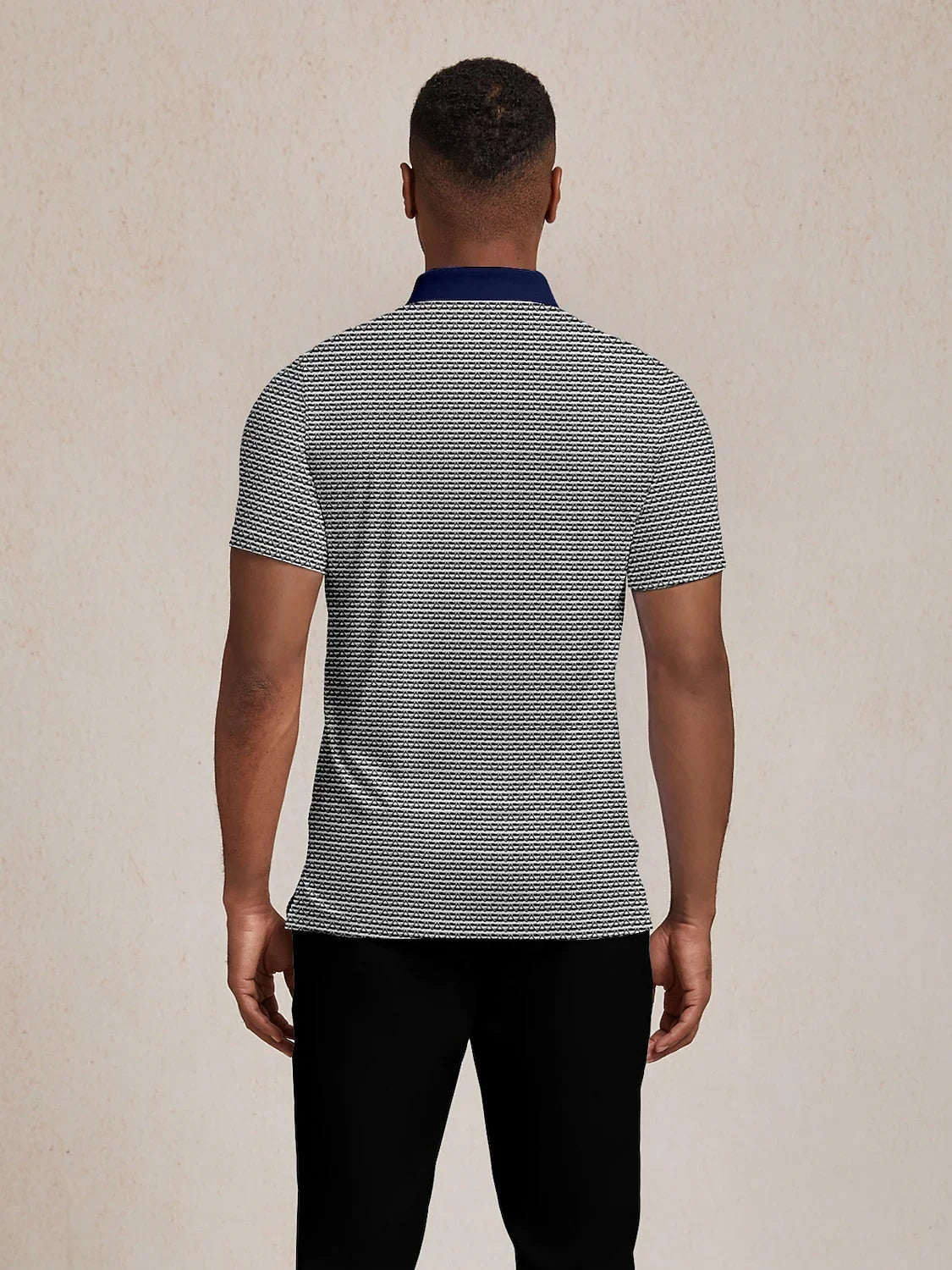 Not So Classic Men's Ribbed Collar Polo Top UPF50+