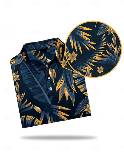 Botanical Energy Men's Polo Top UPF50+