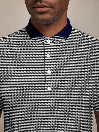 Not So Classic Men's Ribbed Collar Polo Top UPF50+