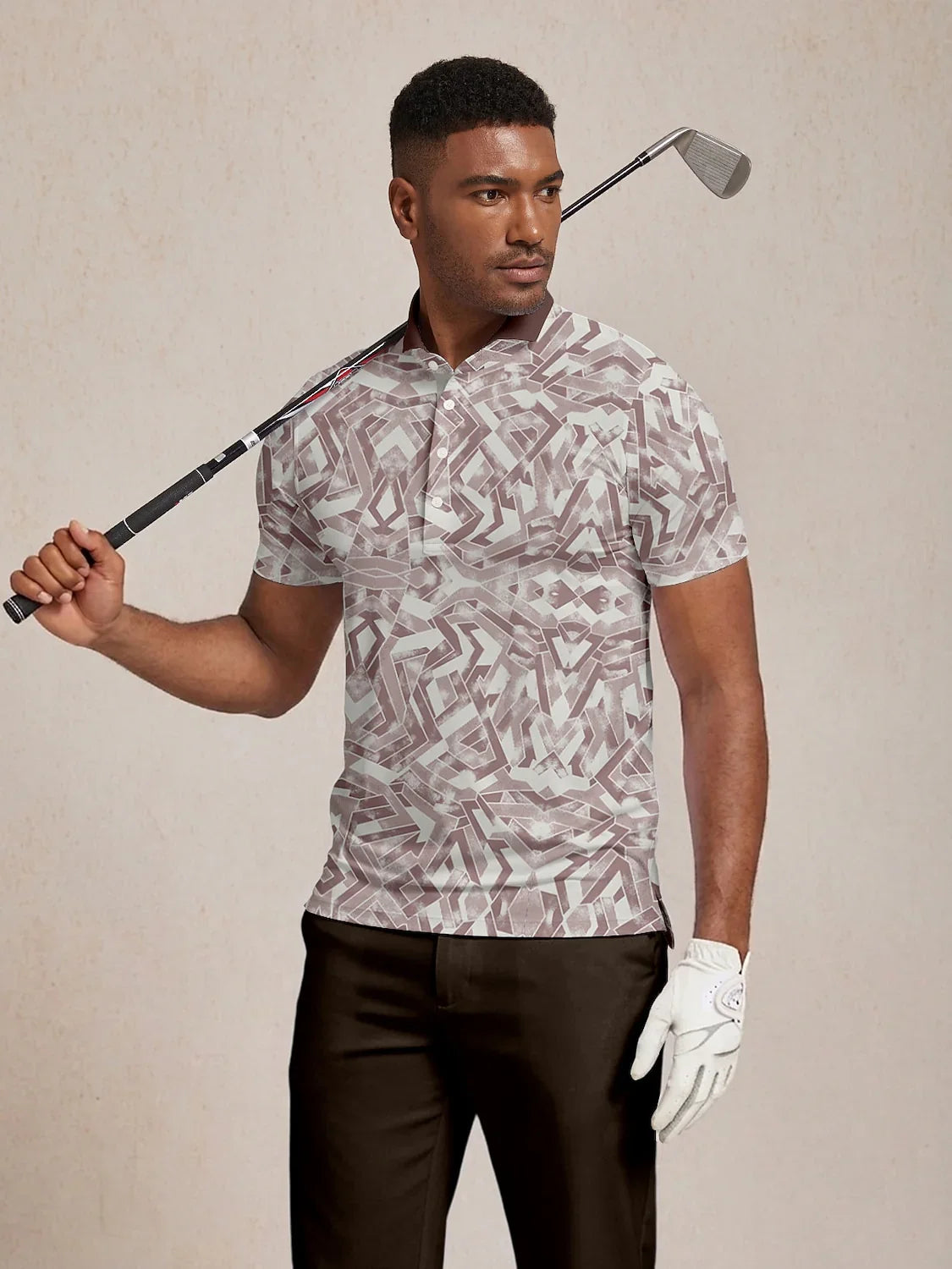 Air Brush Men's Ribbed Collar Polo Top UPF50+