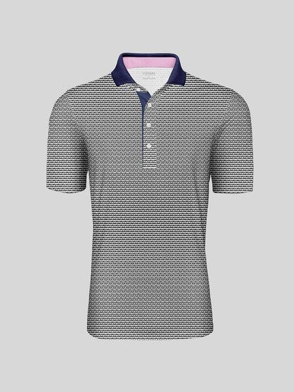 Not So Classic Men's Ribbed Collar Polo Top UPF50+