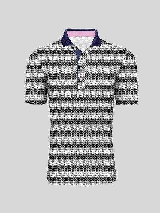 Not So Classic Men's Ribbed Collar Polo Top UPF50+